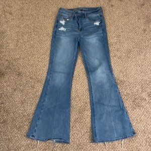 American eagle high rise flare jeans